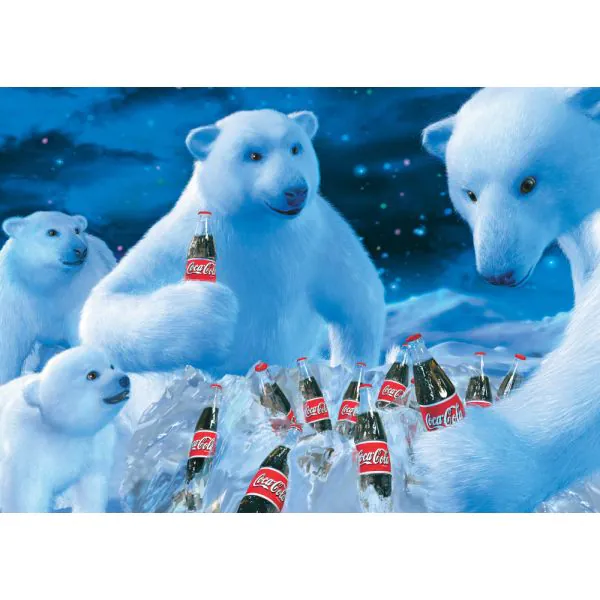 Schmidt Spiele Coca Cola: Polarbären, 1.000 Teile Puzzle Riesige Ersparnisse