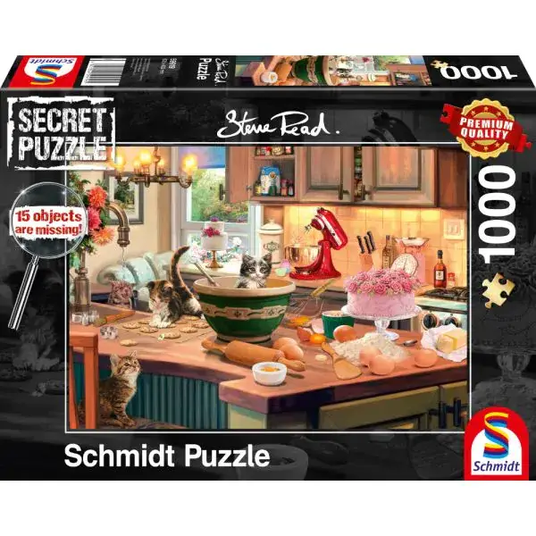 Schmidt Spiele Steve Read: Secret Puzzles - Am Küchentisch, 1.000 Teile Puzzle Tiefpreis