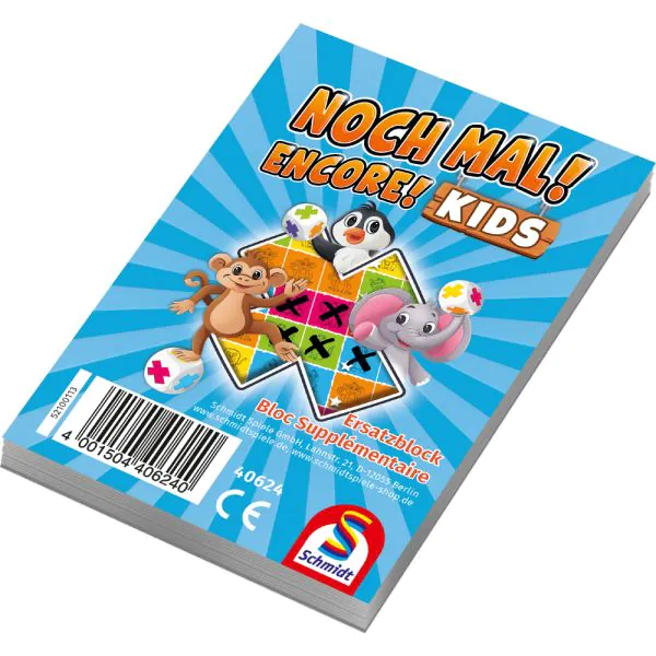 Schmidt Spiele Noch mal! KIDS - Einzelblock (100 Blatt) 50% Rabatt mit kostenlosem Versand