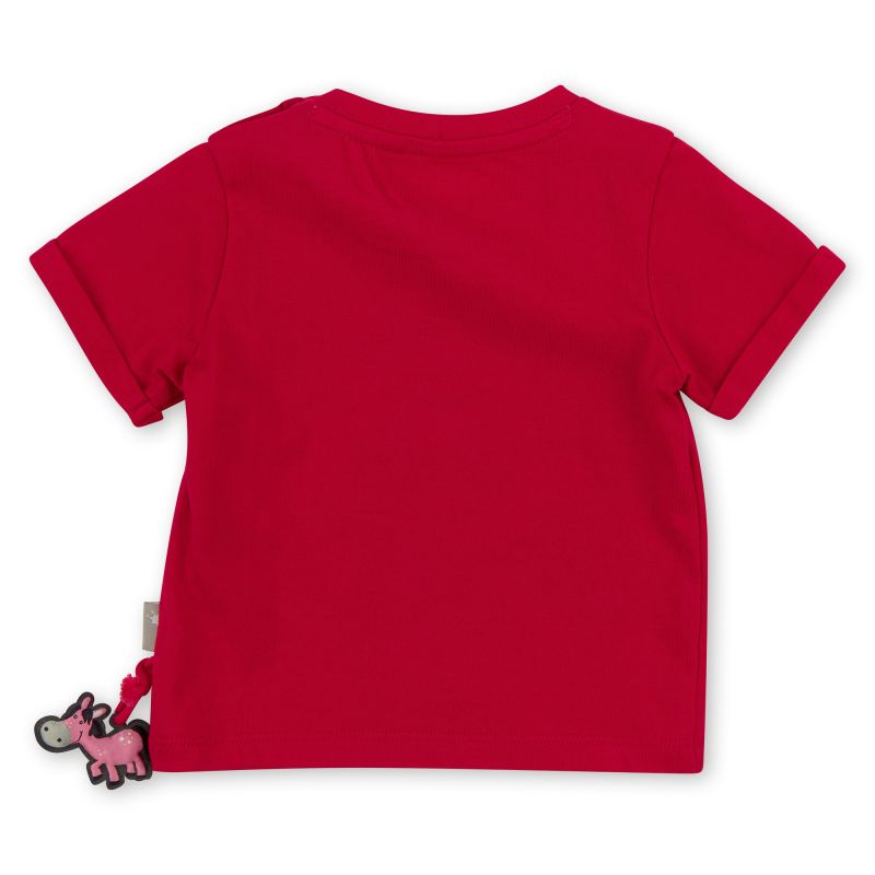 Sigikid Rotes Baby T-Shirt mit Märchenkutsche Motiv Räumungsverkauf