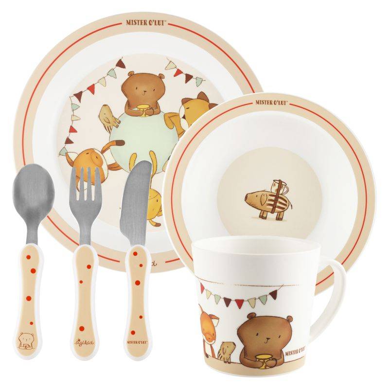 Sigikid Kinder-Geschirr-Set Mister O'Lui, rPET Wochenangebot