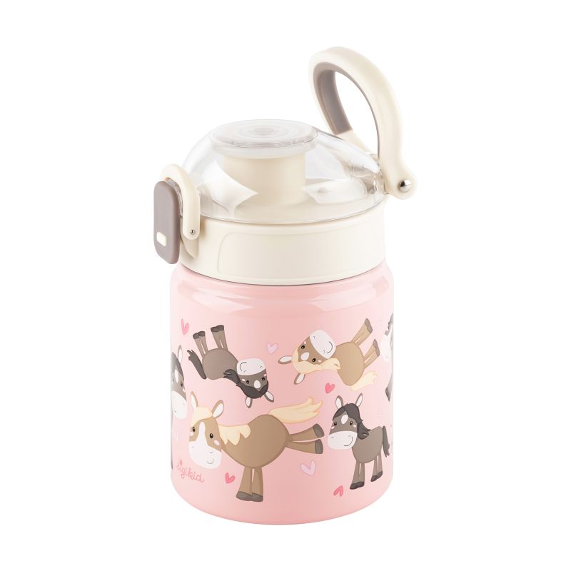 Sigikid Kinder Set 400 ml Edelstahl-Trinkflasche und Brotbox, Pony Clearance-Verkauf