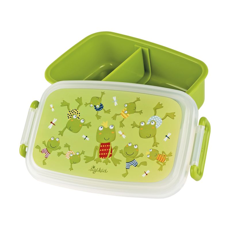Sigikid Kinder Set 400 ml Edelstahl-Trinkflasche und Brotbox, Frosch Kostenloser Versand international