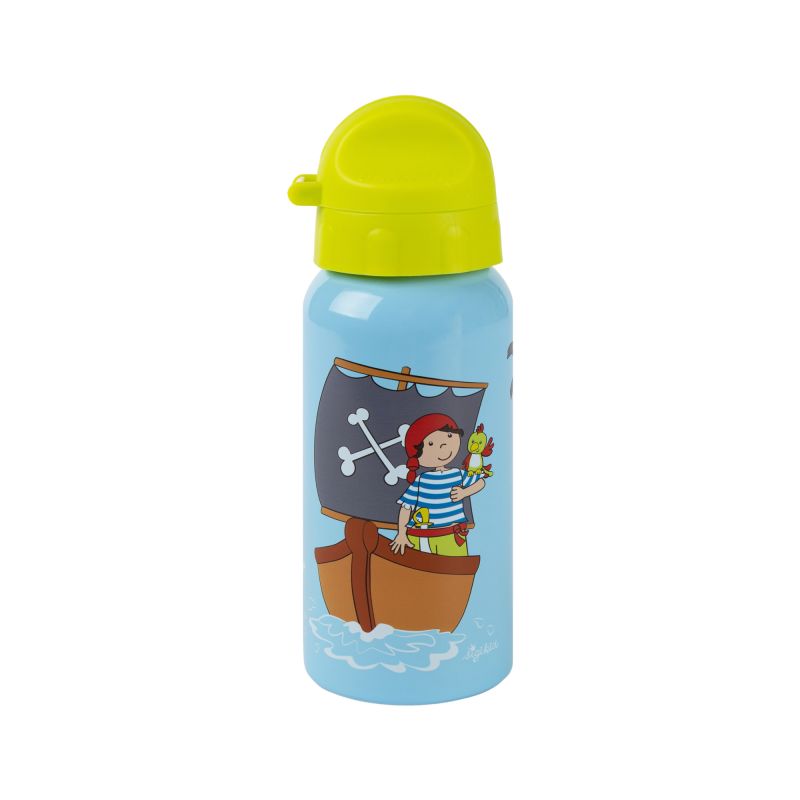 Sigikid Kinder Edelstahl-Trinkflasche Pirat Sammy Samoa
