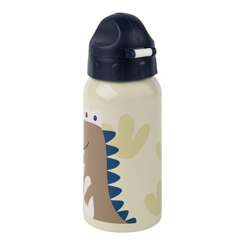 Sigikid Edelstahl Kinder Trinkflasche Dino, 400ml Auslauf