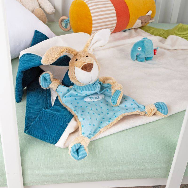 Sigikid Namensschnuffeltuch Hase türkis Weihnachtsangebot