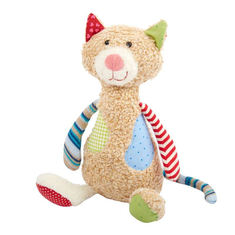 Sigikid Kuscheltier Katze im Patchworkstyle