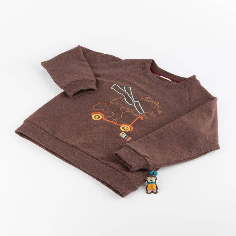 Sigikid Kinder Sweatshirt Bär, dunkelbraun Zeitbegrenzte Promotion