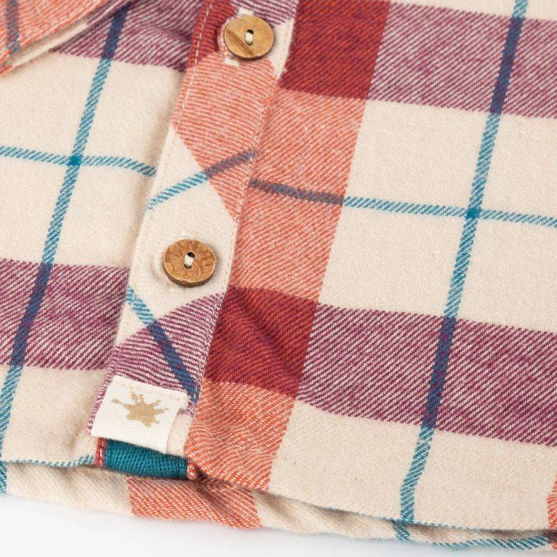 Sigikid Baby Karo Flanellhemd, rot-beige Sonderangebot der Fabrik