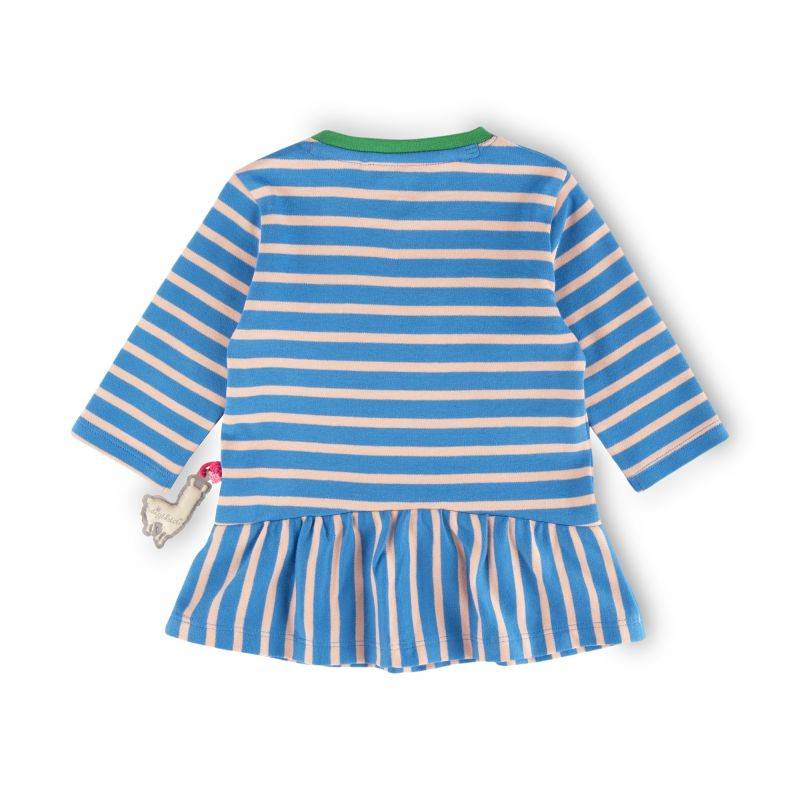 Sigikid Baby Kleid Crazy Lama, blau gestreift Vierteljährliche Förderung