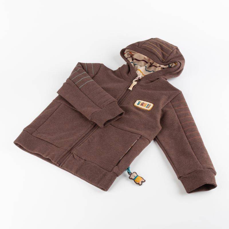 Sigikid Kinder Sweatjacke mit Kapuze, dunkelbraun Nur noch ein Tag übrig