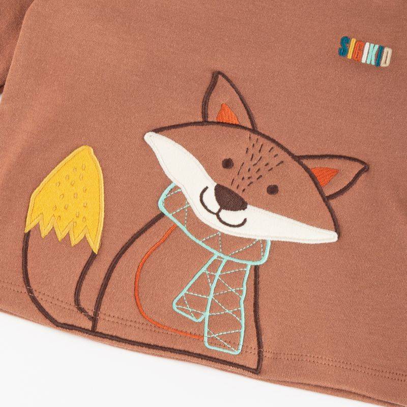 Sigikid Baby Langarmshirt Fuchs, braun zollfrei