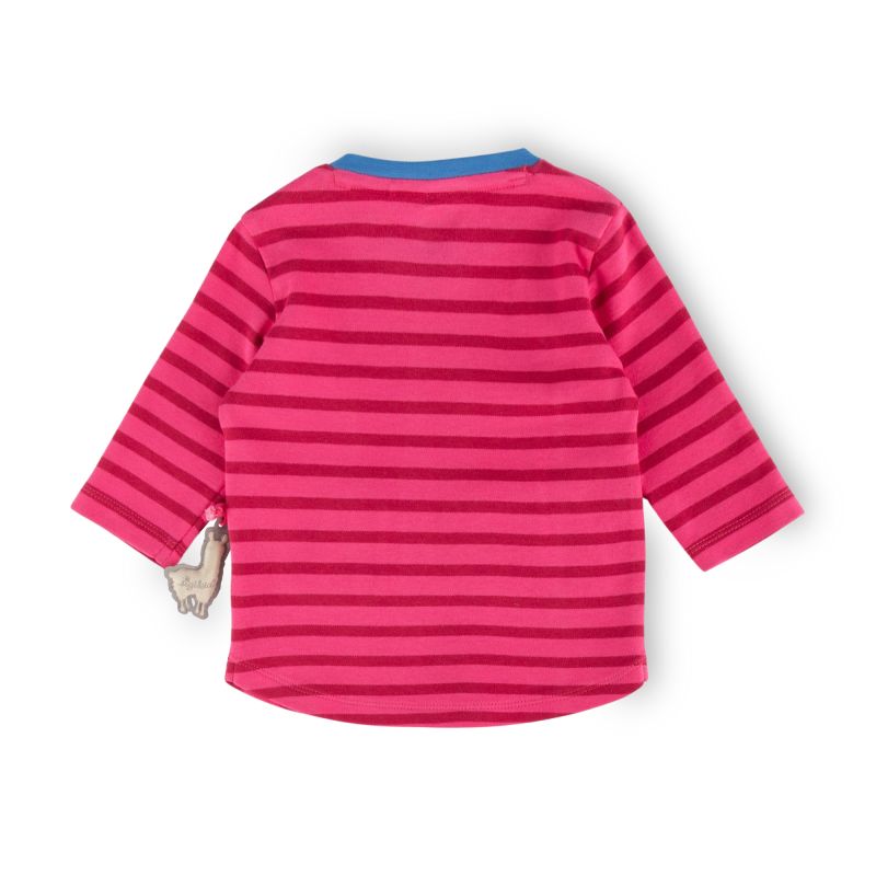 Sigikid Baby Longshirt Crazy Lama, pink gestreift 50% Rabatt für begrenzte Zeit