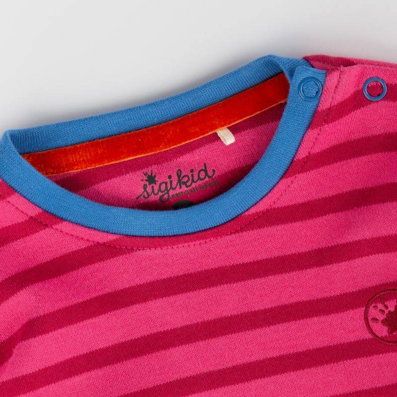 Sigikid Baby Longshirt Crazy Lama, pink gestreift 50% Rabatt für begrenzte Zeit