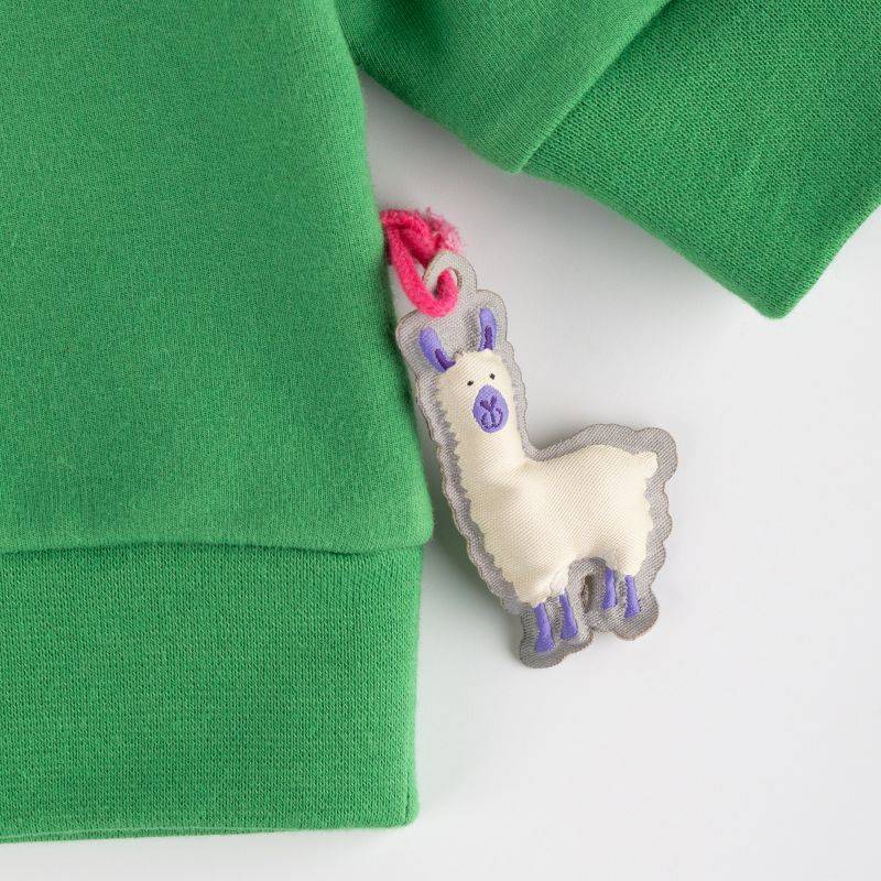 Sigikid Baby Sweatshirt Crazy Lama, grün Rabatte dieses Monats