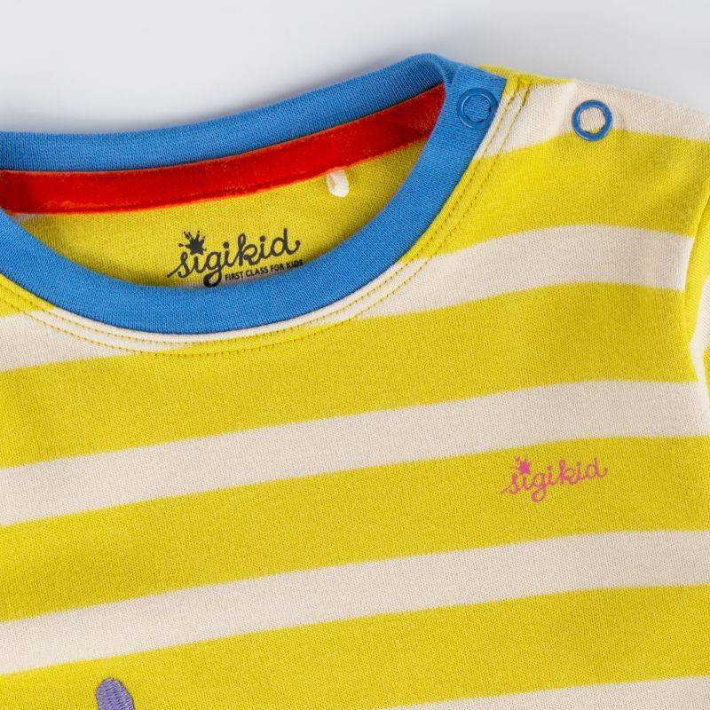 Sigikid Baby Kleid Crazy Lama, grün und gelb 2025