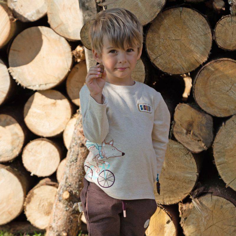 Sigikid Kinder Langarmshirt Fuchs, beige meliert Meist gekauft