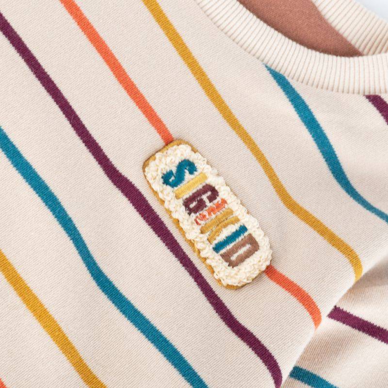Sigikid Kinder Wendeshirt Fuchs, bunt gestreift oder braun Kostenloser Versand