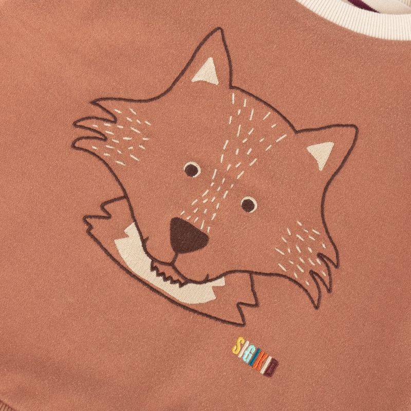 Sigikid Kinder Wendeshirt Fuchs, bunt gestreift oder braun Kostenloser Versand