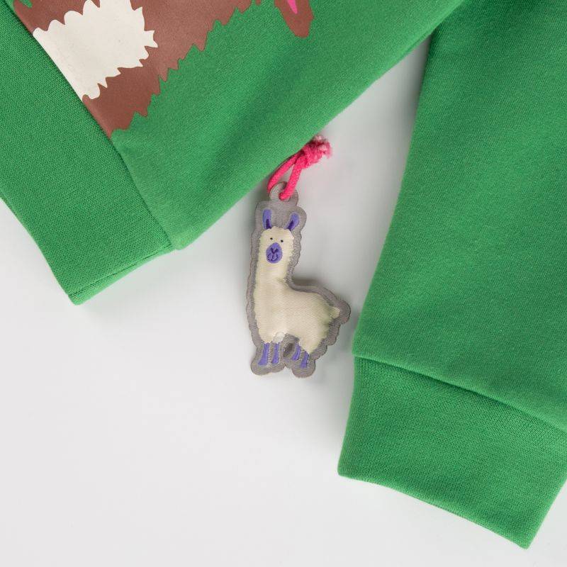 Sigikid Kinder Sweatshirt Crazy Lama, grün Flash Sale