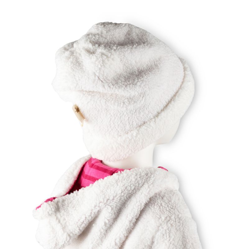 Sigikid Kinder Teddy-Mütze Crazy Lama, weiß Begrenztes Angebot
