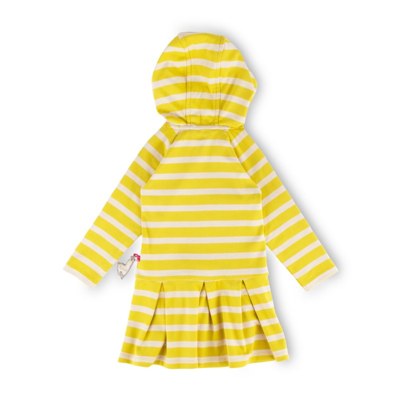 Sigikid Kinder Kapuzenkleid Crazy Lama, gelb gestreift Exklusivangebot