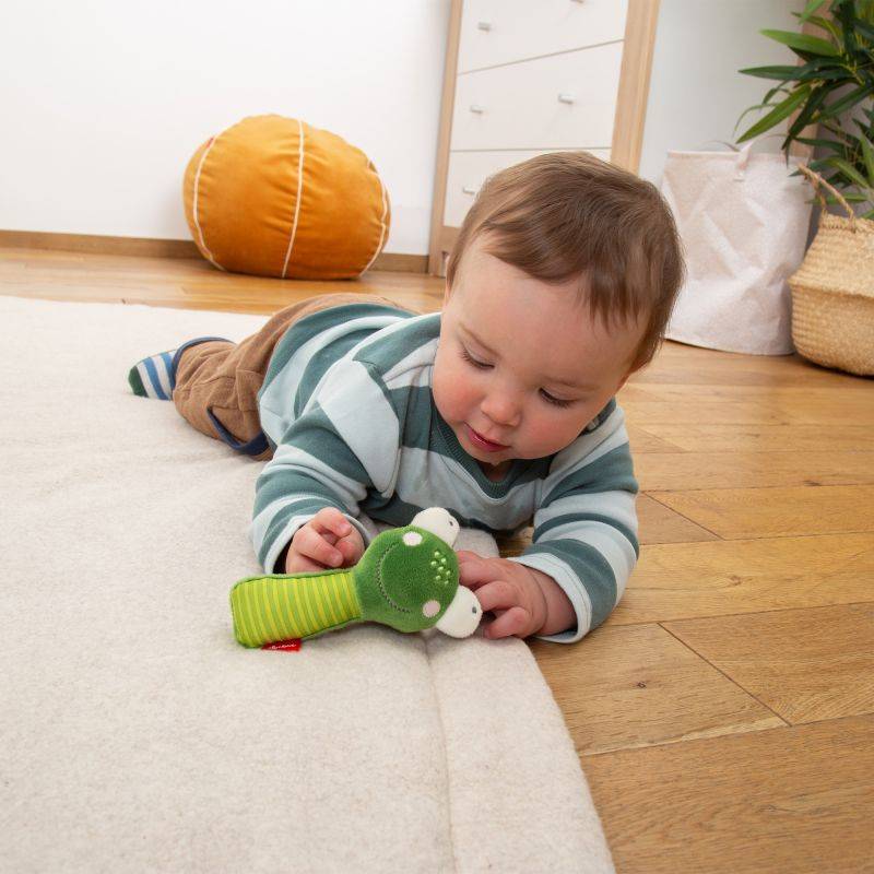 Sigikid Baby Greifling Frosch mit Spiegel, Red Stars Neueste Mode