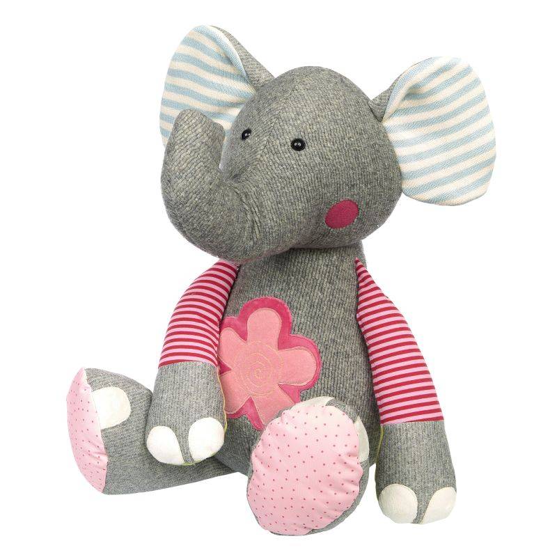 Sigikid XXL Kuscheltier Elefant im Patchworkstyle