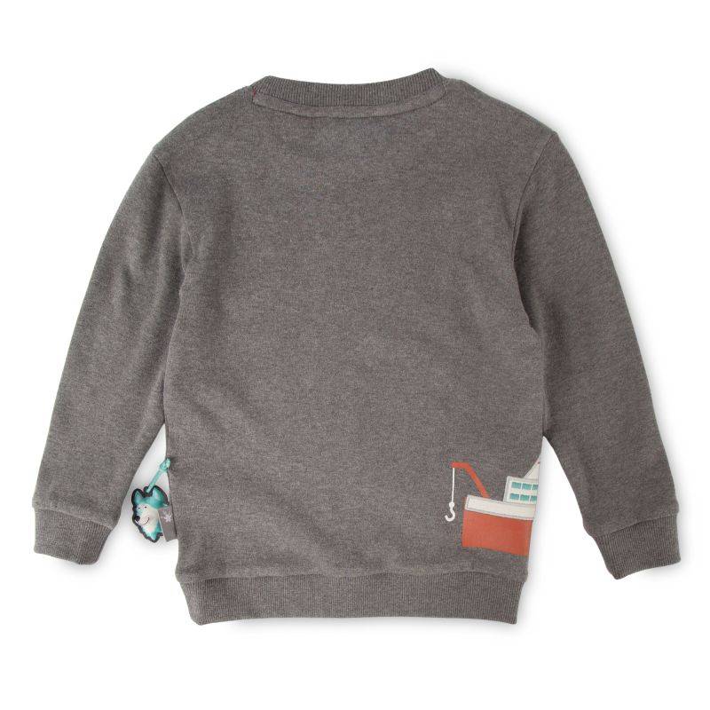Sigikid Graumeliertes Kinder Langarmshirt Polarschiff 2025