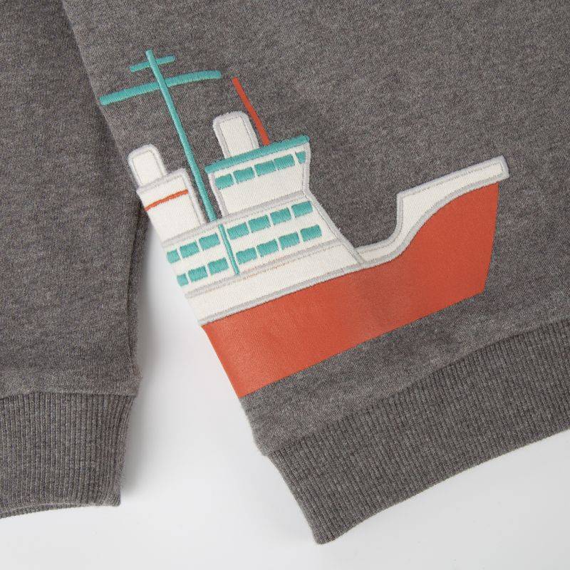 Sigikid Graumeliertes Kinder Langarmshirt Polarschiff 2025