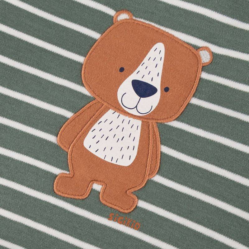 Sigikid Baby Langarm Wendeshirt, blau oder grün-weiß geringelt Online