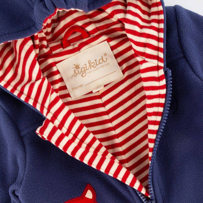 Sigikid Baby Fleece Overall Katze, dunkelblau Kostenloser Versand