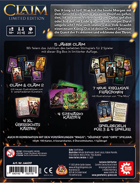 spieleoffensive Claim - Big Box (Limited Edition) Große Rabatte