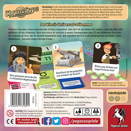 spieleoffensive ChronoCops  Da Vincis Universal-Dilemma Kostenloser Versand international