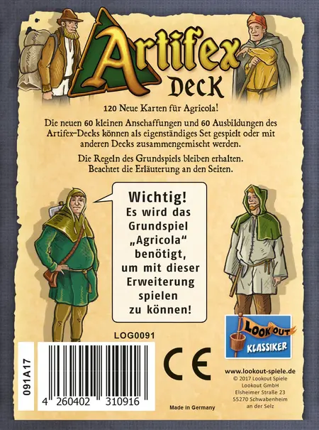 spieleoffensive Agricola - Artifex-Deck Erweiterung Fabrikverkauf