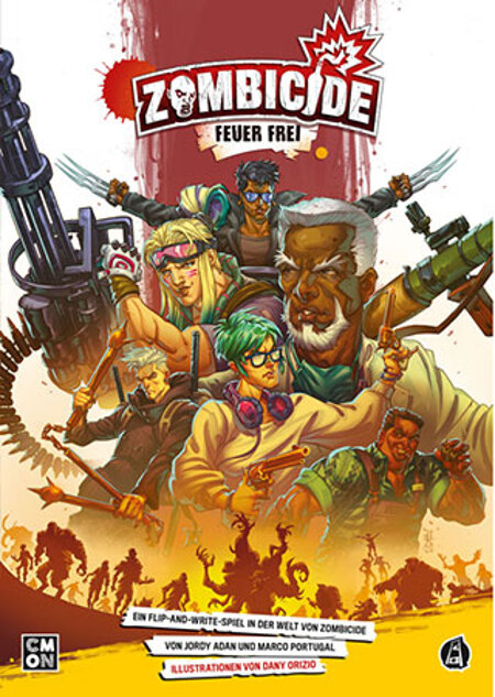 spieleoffensive Zombicide: Feuer frei Flip n`Write