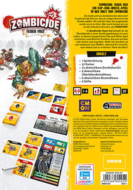 spieleoffensive Zombicide: Feuer frei Flip n`Write Black Friday Preise