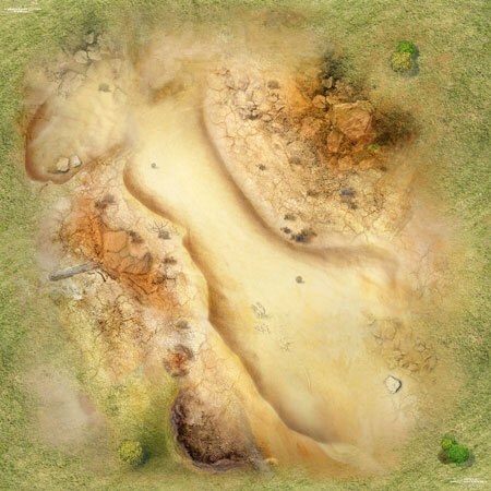 spieleoffensive Spielmatte Wüste (90 x 90 cm)