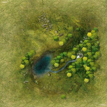 spieleoffensive Spielmatte Grasland (90 x 90 cm)