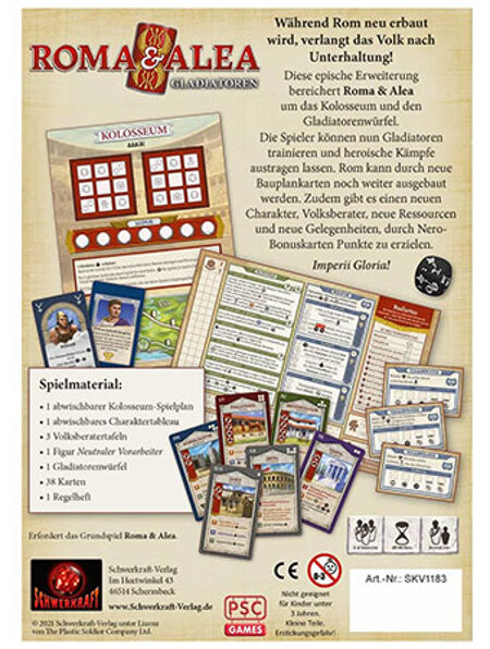 spieleoffensive Roma & Alea: Gladiatoren Nur für heute