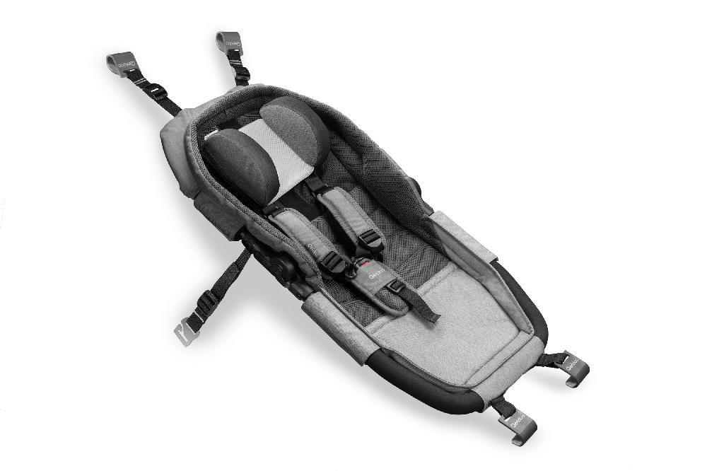 babymarkt Kinderfahrradanhänger Kidgoo2 Steel Grey Kollektion 2023 inklusive Hängematte Plus Limited Edition Theraline Exklusive Angebote
