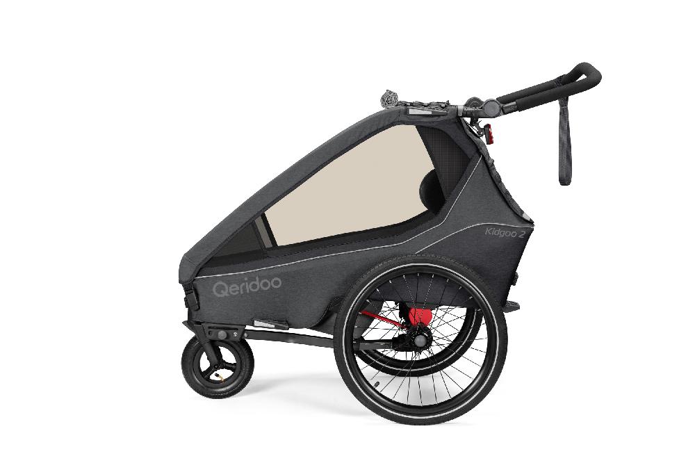babymarkt Kinderfahrradanhänger Kidgoo2 Steel Grey Kollektion 2023 inklusive Hängematte Plus Limited Edition Theraline Exklusive Angebote