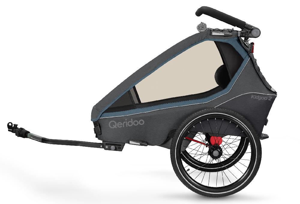 babymarkt Kinderfahrradanhänger Kidgoo2 Navy Blue Kollektion 2023 inklusive Hängematte Plus Limited Edition Theraline Super Sparpreis