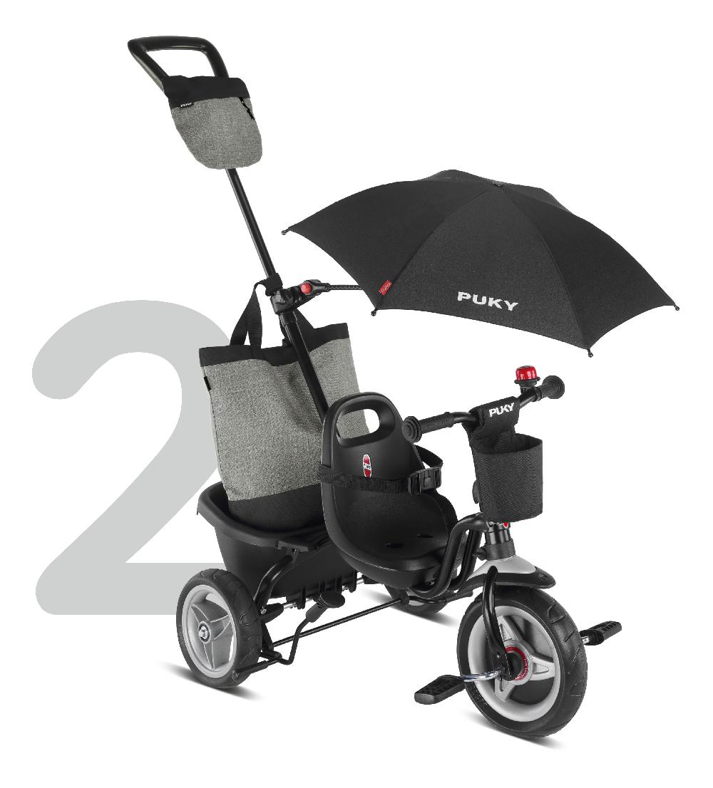 babymarkt 4 in 1 Dreirad Ceety Comfort schwarz 2442 Begrenzt auf 3 Tage