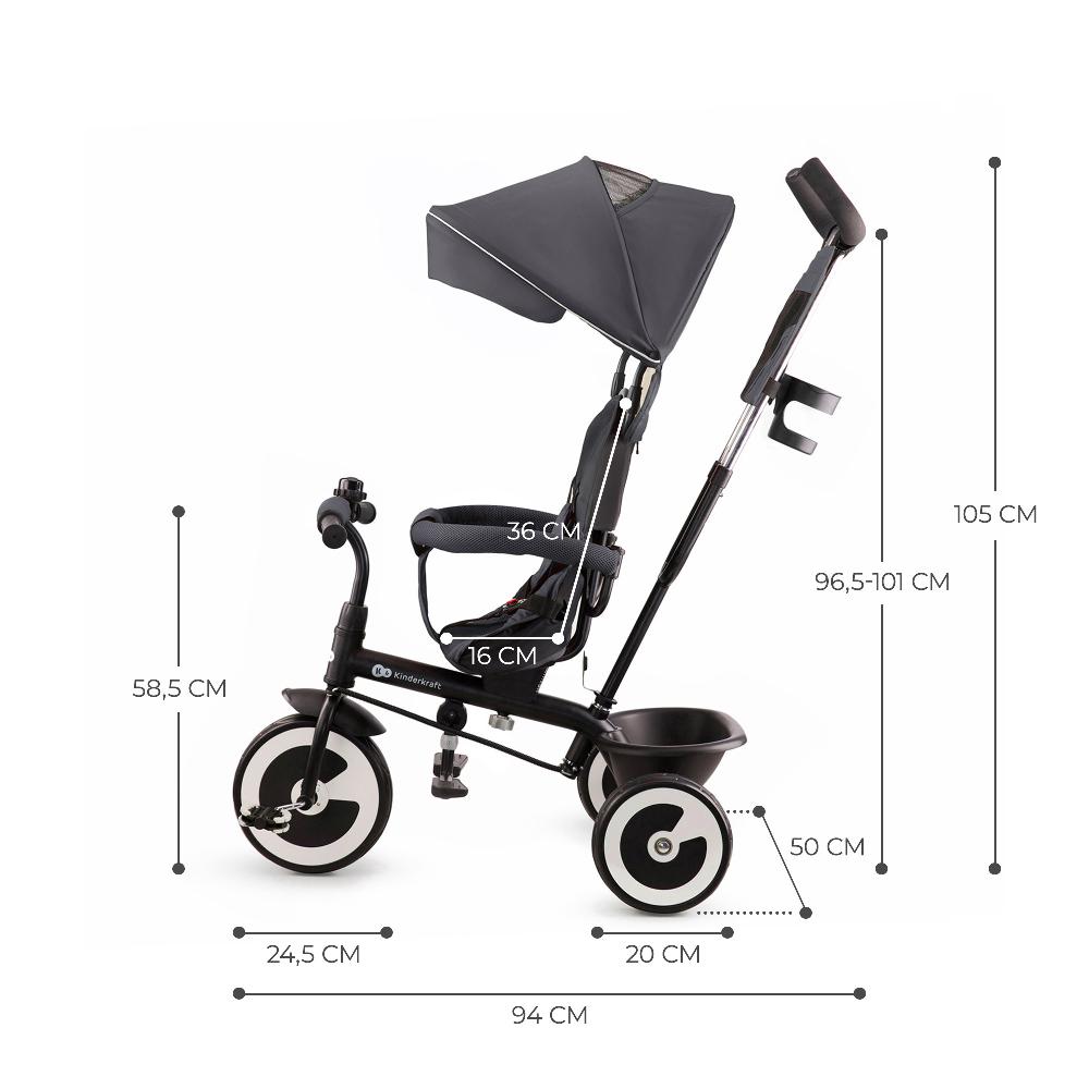 babymarkt Dreirad Aston grau Black Friday Preise