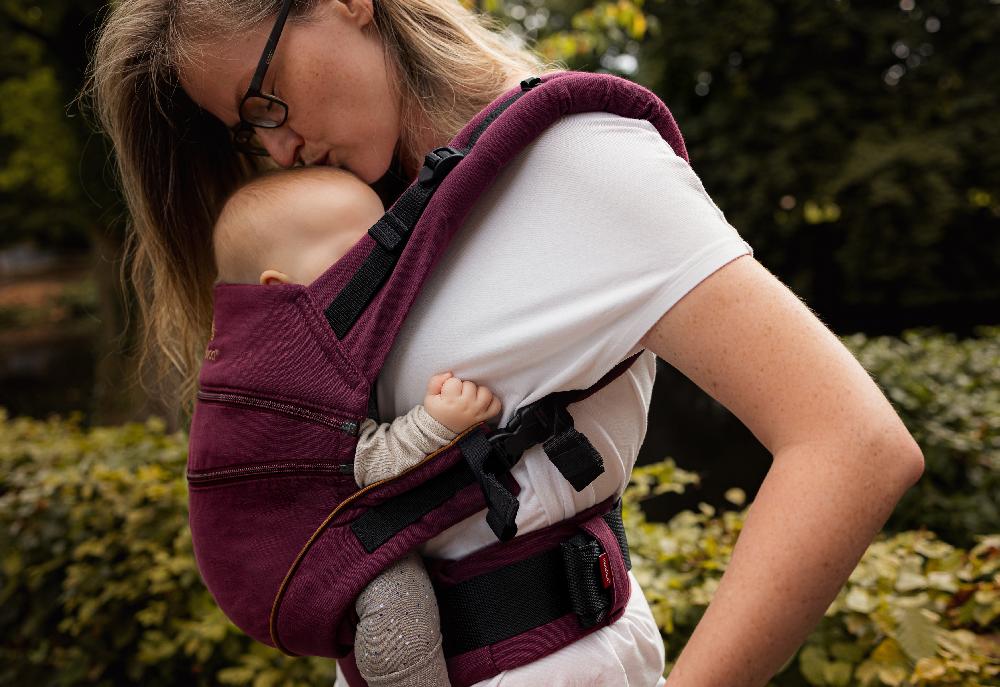 babymarkt Babytrage XT Cotton Denimberry-Toffee Kauf eins, bekomm eins gratis