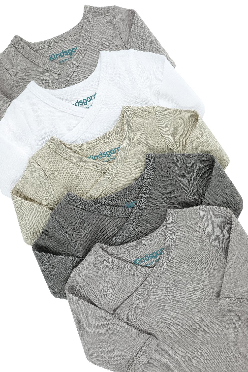 babymarkt Wickelbody trunder 5er-Pack langarm grau Nur für heute