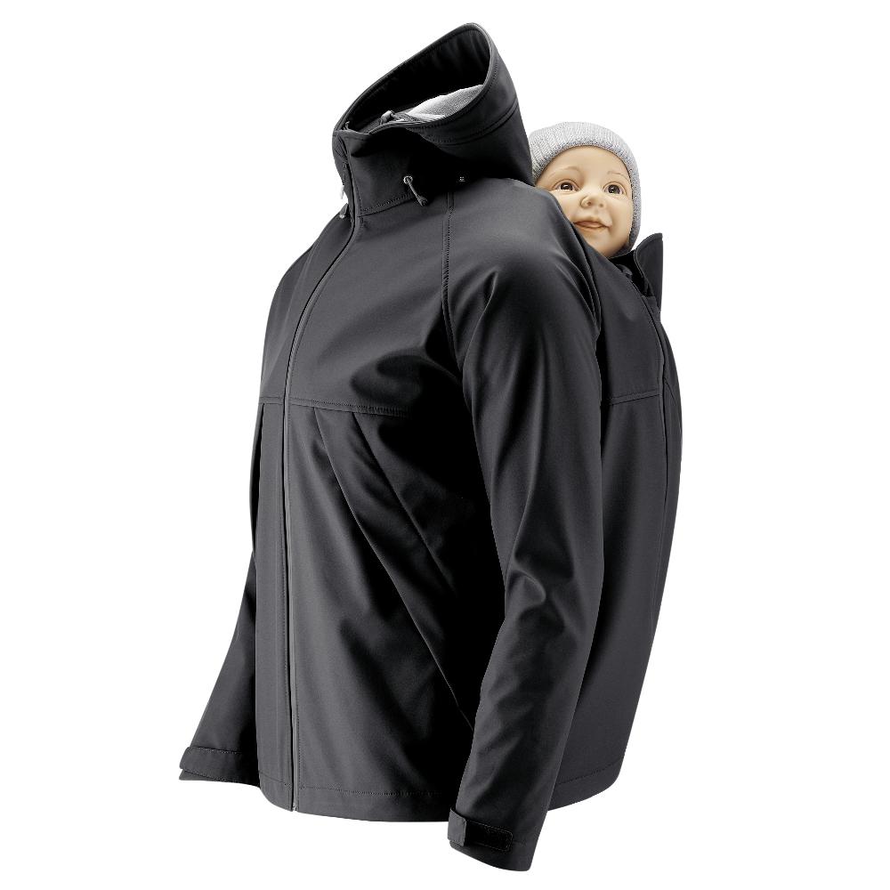 babymarkt Softshell-Tragejacke für Männer Allrounder schwarz Blitzverkäufe