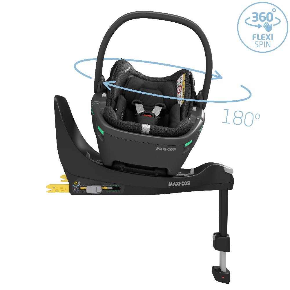 babymarkt Set Babyschale Coral 360 Essential Black plus Basisstation FamilyFix 360 Exklusive Angebote
