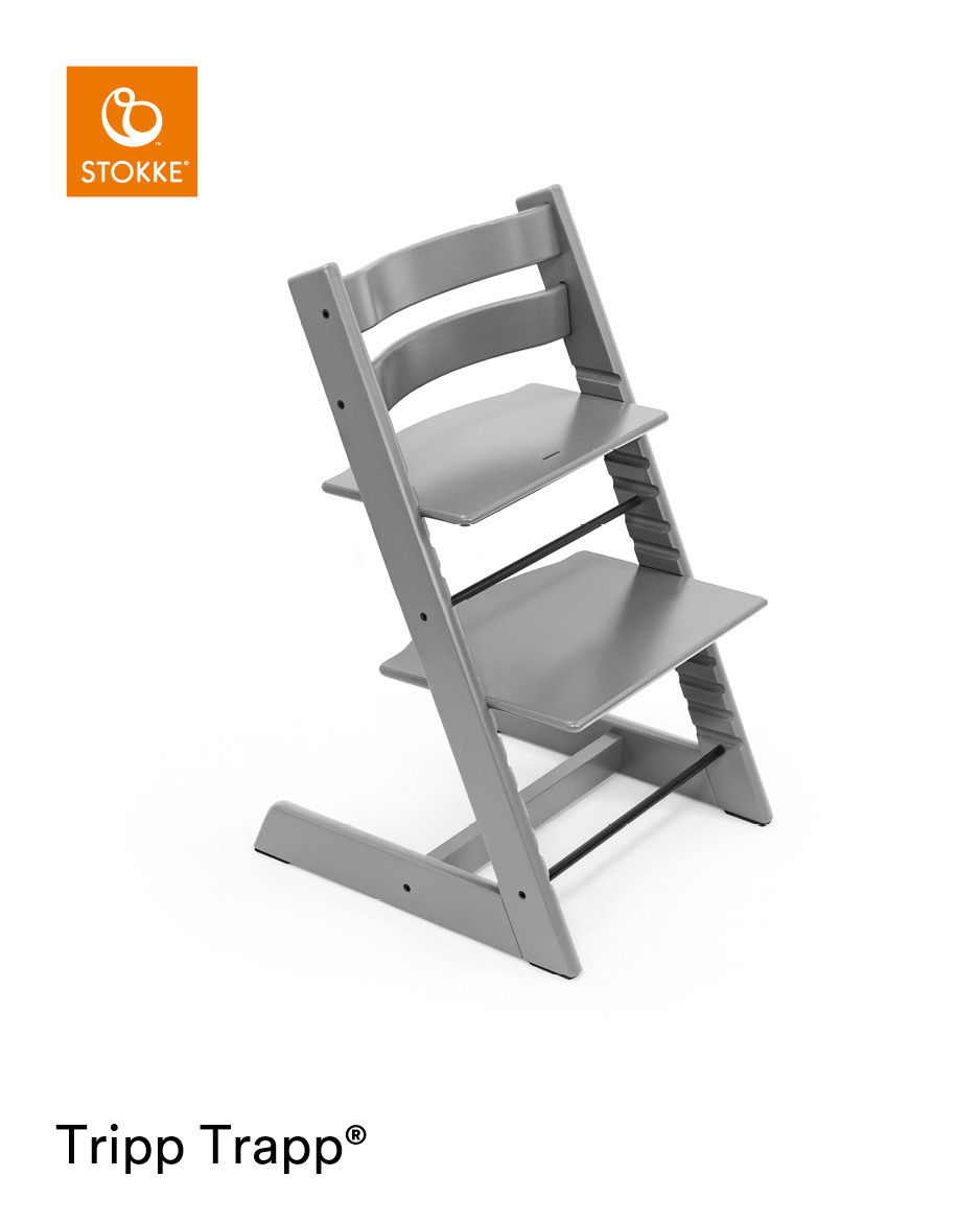 babymarkt Tripp Trapp Hochstuhl Buche Storm Grey + Gratis Baby Set V2 storm grey Letzter Tag